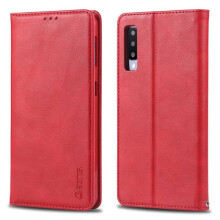 Samsung Galaxy A70 retro wallet case red