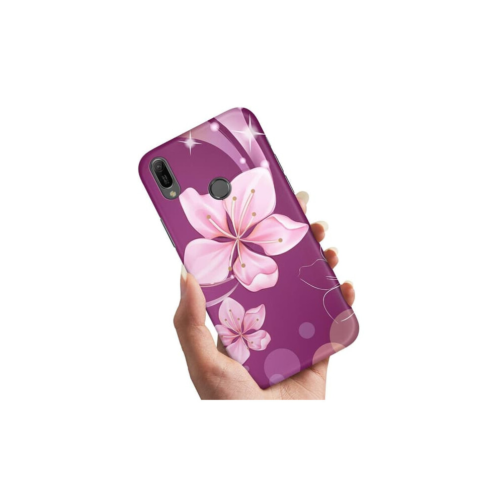Samsung Galaxy A40 Case Flower Design White 940684195527