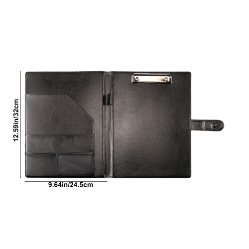 Professional padfolio with clipboard and faux leather 1
