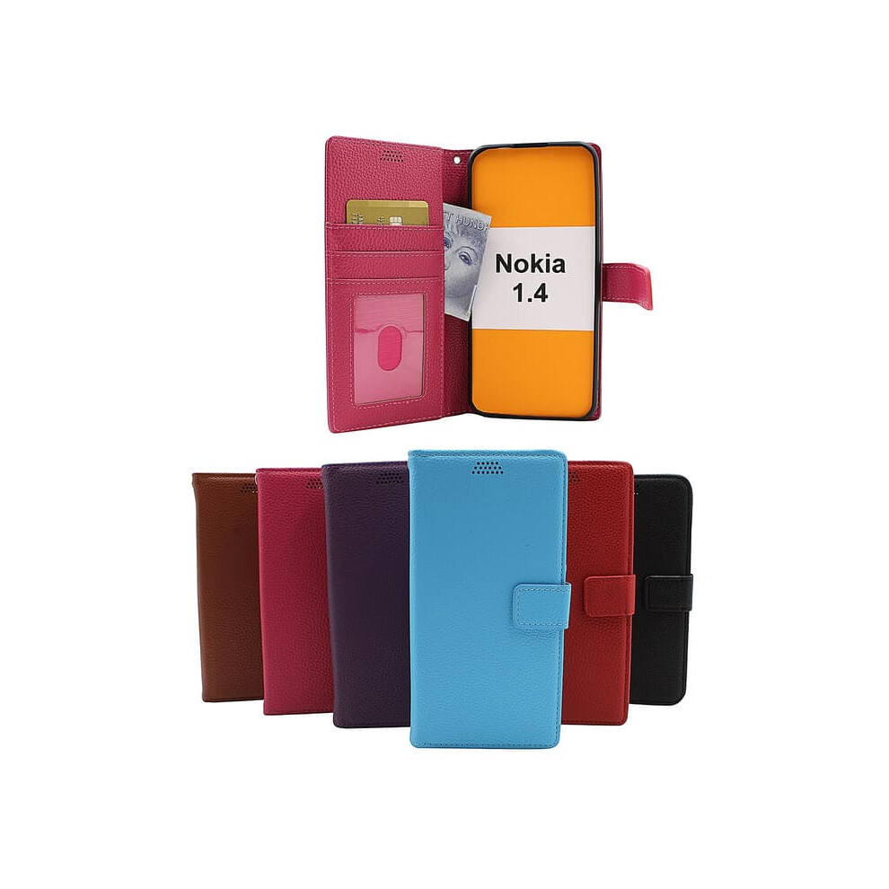 Nokia 1.4 Wallet Stand Case Red 962029755401
