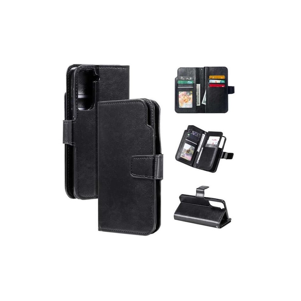 Samsung S21 Wallet Case 12-Compartment Black 940684195503
