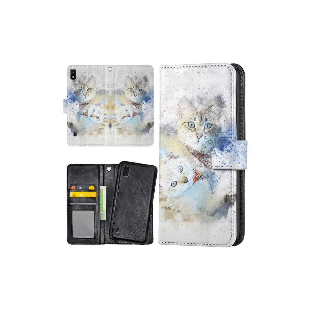 Samsung Galaxy A10 Wallet Case With Cat Design 940684195749