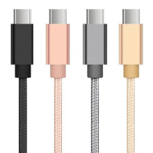 Câble de charge USB-C ultra-résistant noir 1 mètre