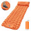 Self-Inflating Camping Mattress Orange Single Thick 1