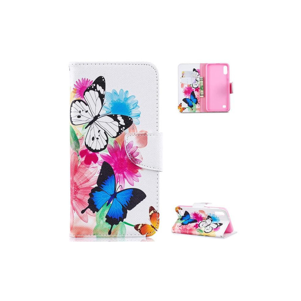 Wallet Case For Samsung Galaxy A10 With Butterfly Design 940684196012