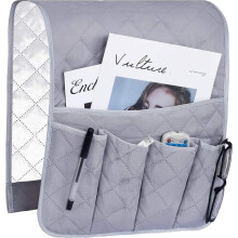 Organizzatore compatibile con bracciolo poltrona, copertura, tasche sospese salvaspazio, borsa portaoggetti antiscivolo compatibile con telefono, Bo