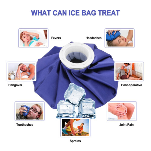 XIRQI Ice Bag Reusable Cold Hot Therapy Pack 6 Inch 1