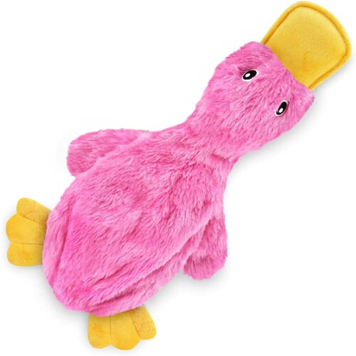 Soft Chirping Duck Plush Chew Toy for Medium Large Breeds