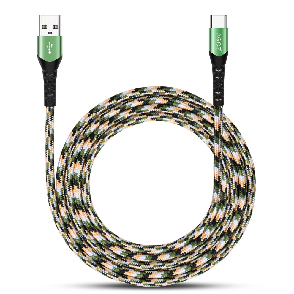 Agoz Camo Usb-C Charging Cable 6Ft For Xbox Series X/S 940684188970