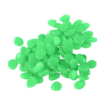 Piedras Asija que brillan en la oscuridad, 400 unidades, color verde claro