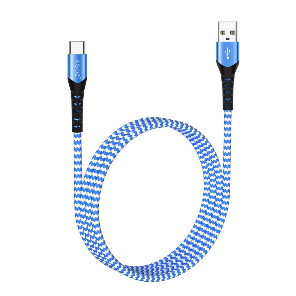 Agoz Usb-C Cable 6 Ft Fast Charging Blue 940684188796