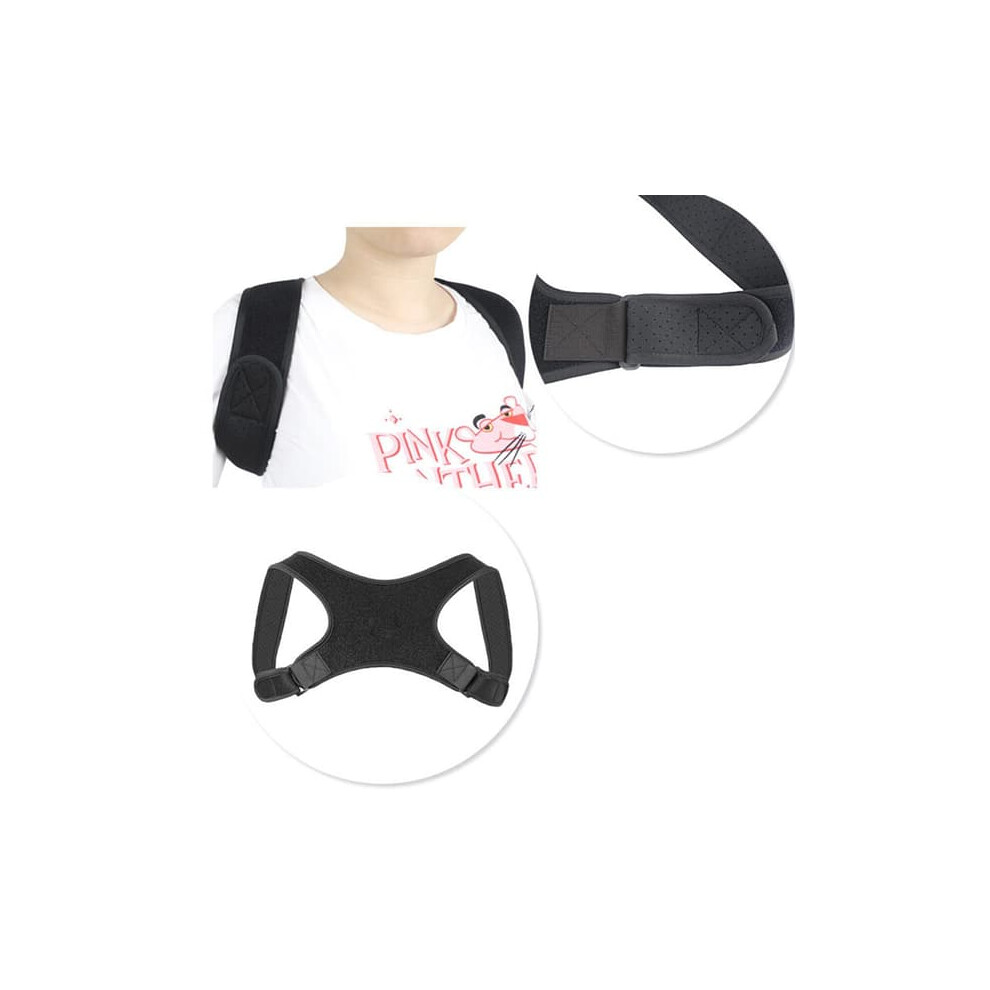 Back and Shoulder Support Brace Black