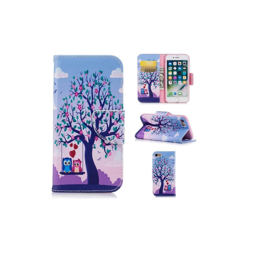 Owl On Swing Wallet Case For Iphone 8 940684198931