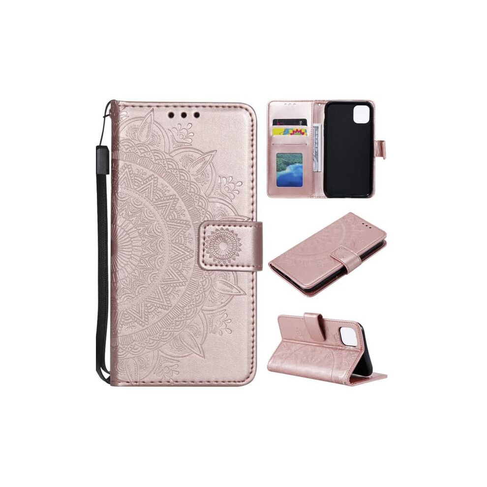 Iphone 11 Pro Mandala Wallet Case Rose Gold 940684206933