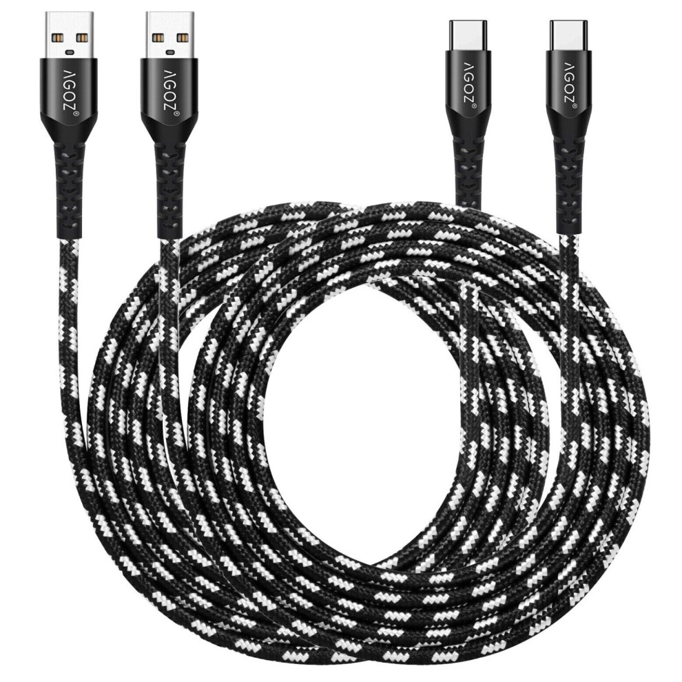 Agoz Usb-C Fast Charging Cable 10Ft 2-Pack 940684189786