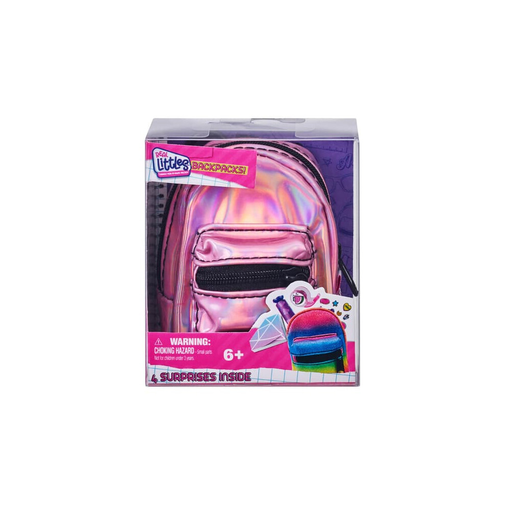 Real Littles backpack pink shiny 1 piece