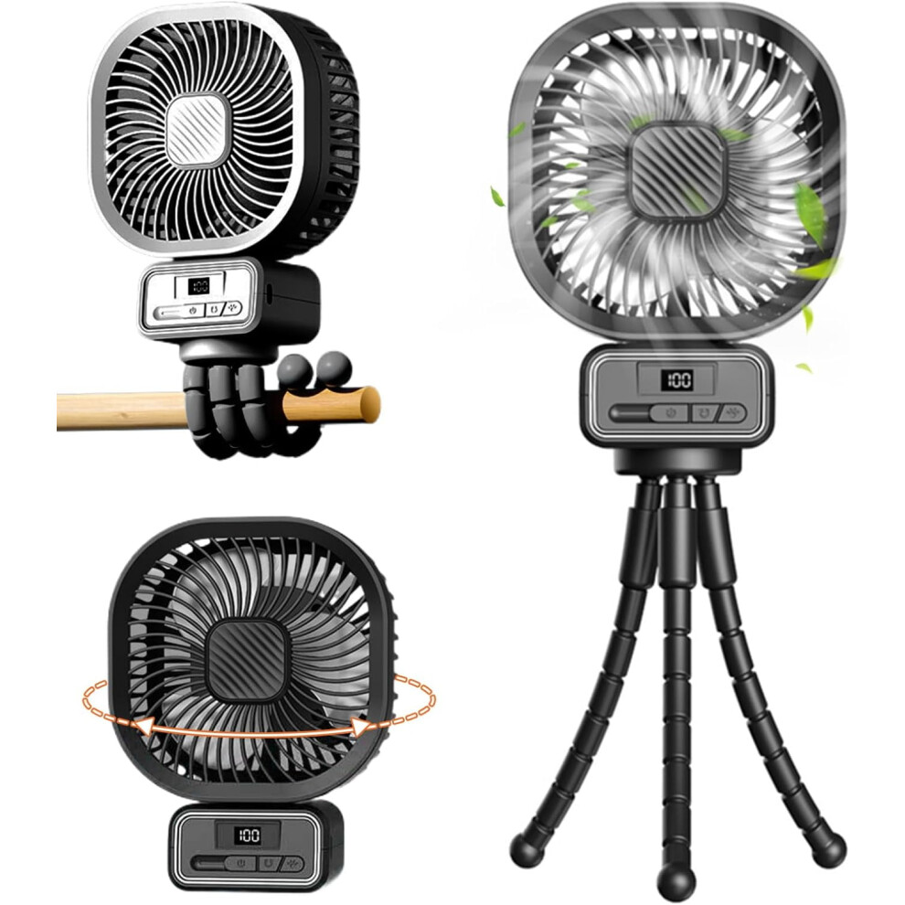 Aoresac Led Stroller Fan With 3-Speed And Flexible Tripod 940684187799