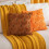 Capas de almofada decorativas com estampa de abóbora, 45x45 cm (18x18 polegadas), conjunto com 2 unidades, laranja. 5