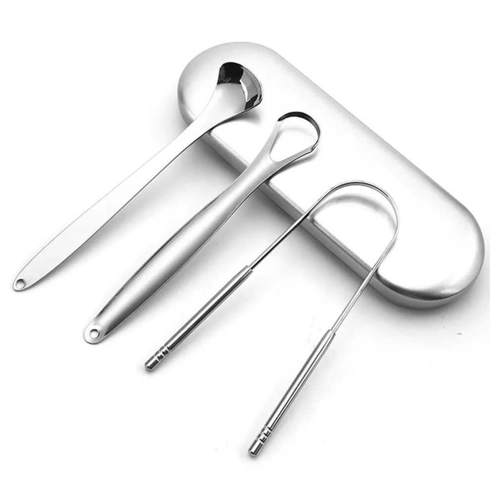 Stainless Steel Tongue Scraper 3-Pack