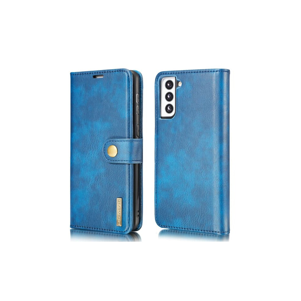 Dg.ming Magnetic Wallet Case For Samsung Galaxy S21 Plus Blue 940684198023
