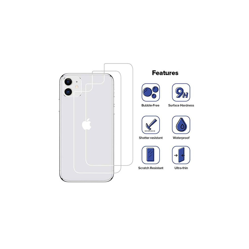 Proguard Iphone 11 Back Screen Protector 9H Transparent 940684207954