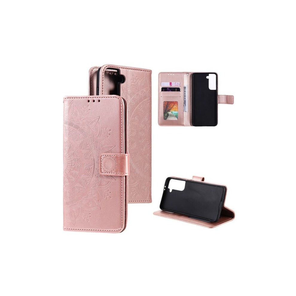 Samsung Galaxy S21 Mandala Wallet Case Rose Gold 940684197088