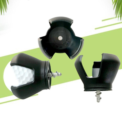 Golf Ball Picker Rubber Tip Zinc Alloy Black 2