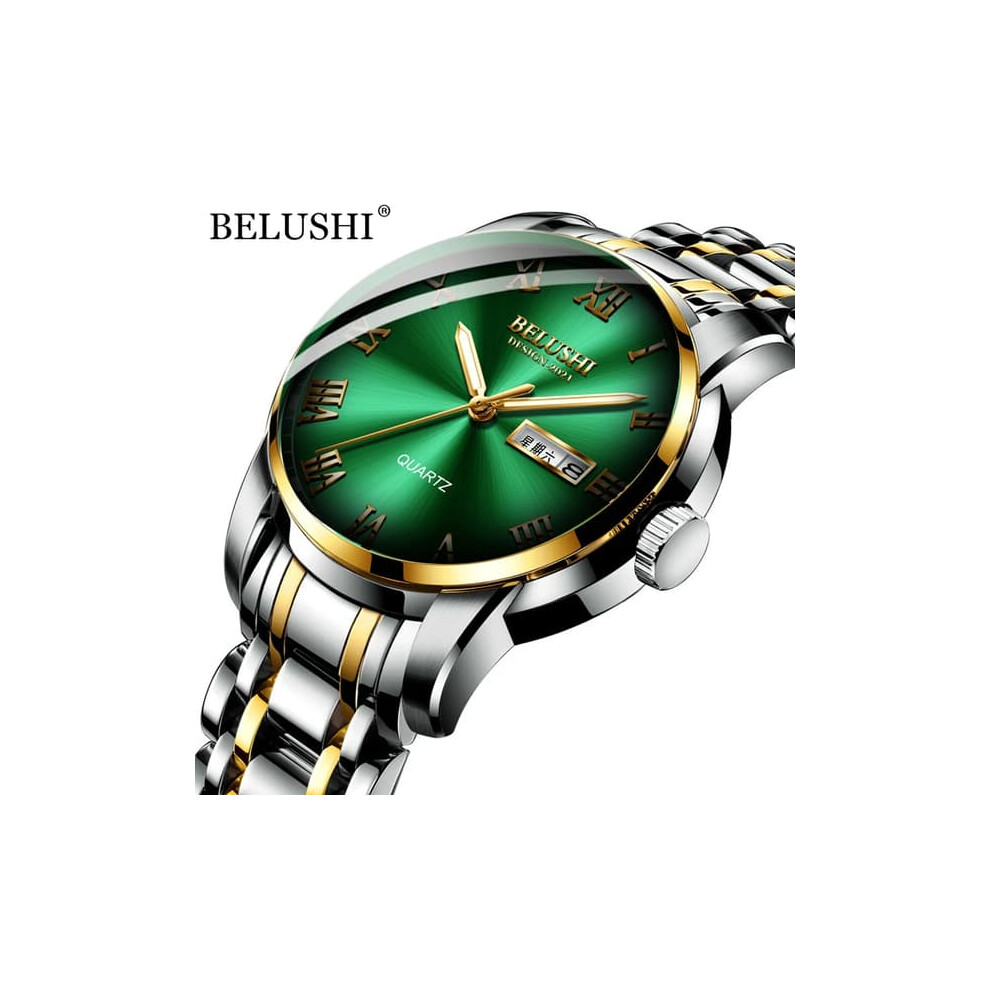 Belushi Men's Quartz Wristwatch Stainless Steel Waterproof Dark 962029759201