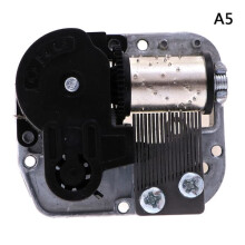 Mechanical DIY music box sankyo musical movement+screws+ Black A5: Meets