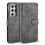 Samsung Galaxy S21 Ultra retro leather case grey 1