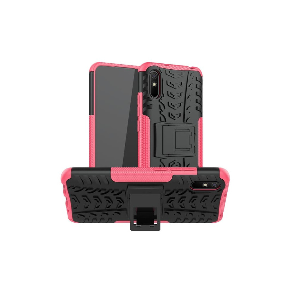 Xiaomi Redmi 9A Shockproof Case With Stand Pink 940684209118