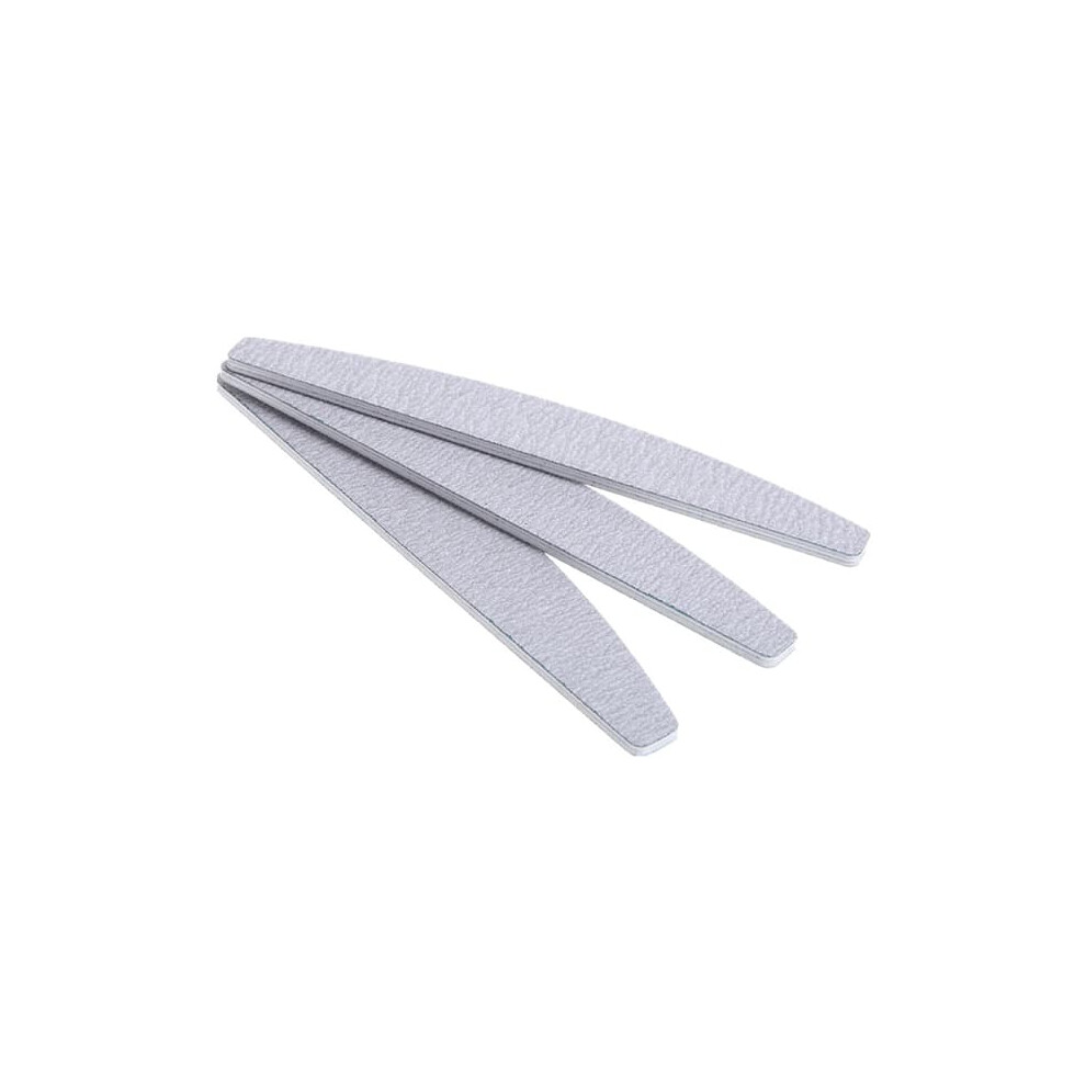 Nail File Half Moon Zebra Grey 100/180 3-Pack 940684208647