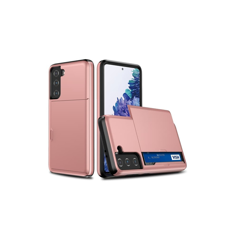 Samsung Galaxy S21 Hybrid Case With Card Slot Rose Gold 940684198825