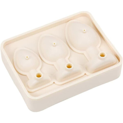 Butt Plug Ice Cube Tray Silicone Mold Beige