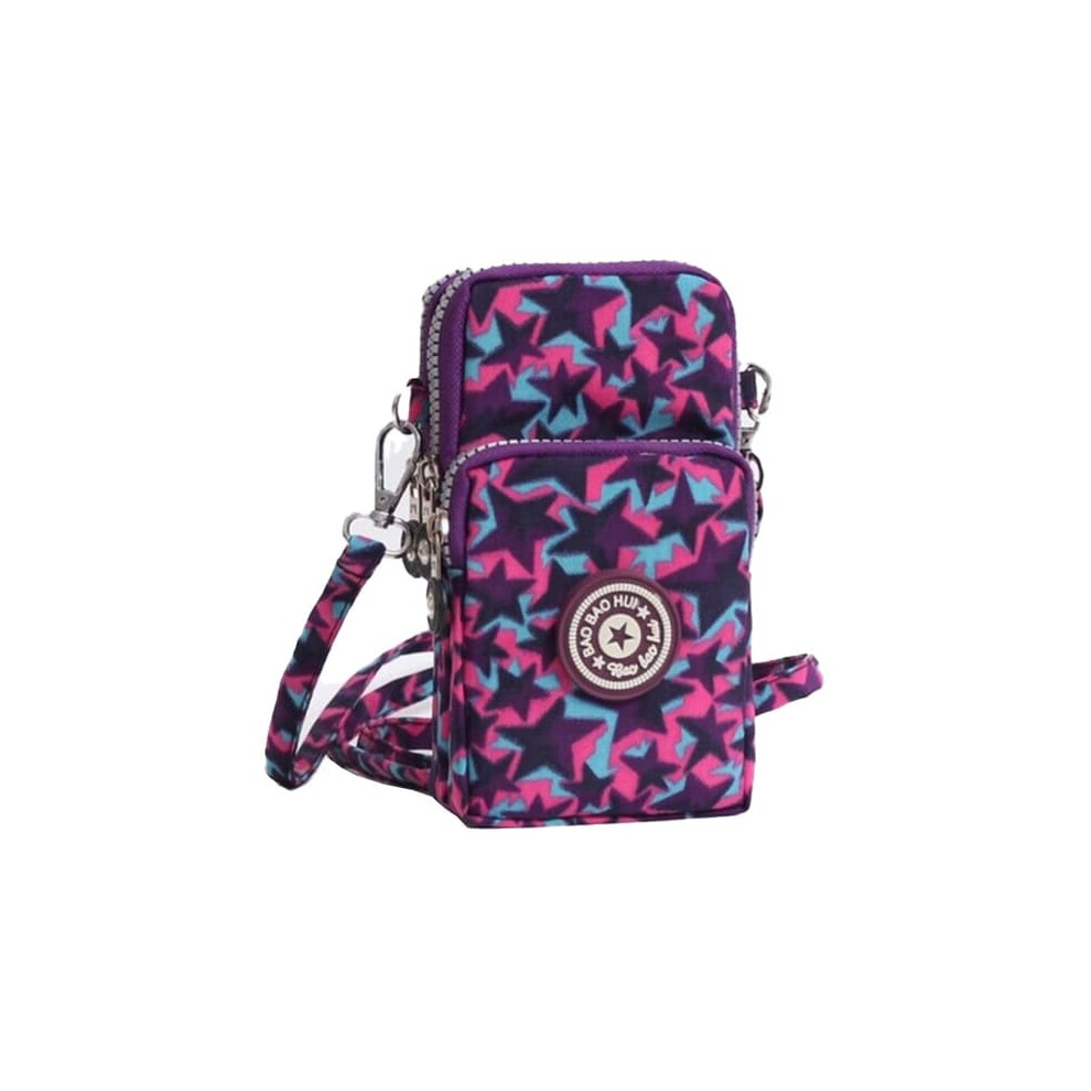 Star Mobile Shoulder Bag Practical Purple 962029746850