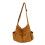 Canvas Messenger Bag Brown Multiple Compartments 1 1