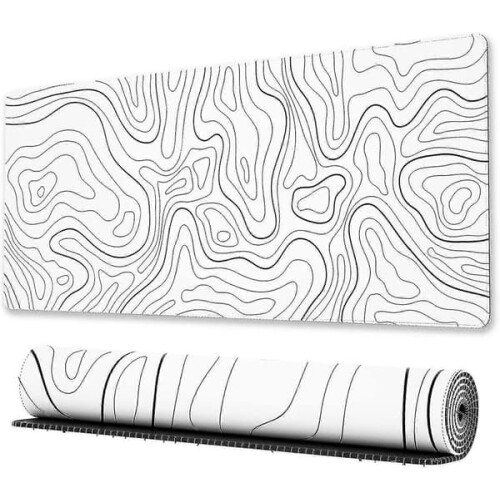 Gaming Mouse Pad Topographic Map XL Non-Slip
