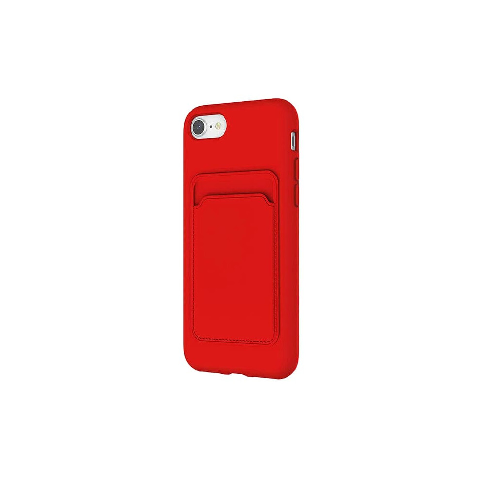 Iphone 8 Case With Card Slot Red 962029425939