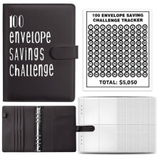 100 Days Envelope Challenge Binder Black