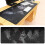 Mouse Pad Large Gaming 70x30cm Black World Map 1