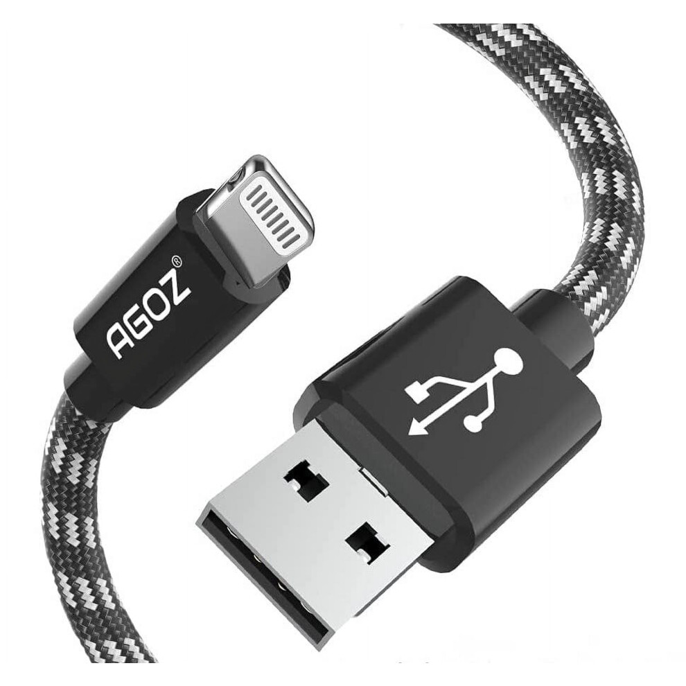 Agoz Lightning Cable 10Ft Mfi Certified Braided 940684189892
