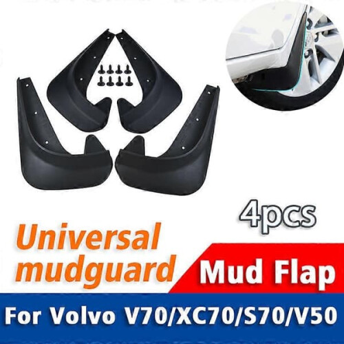 Volvo V70 XC70 S70 V50 Mudguards Front Rear 4pcs