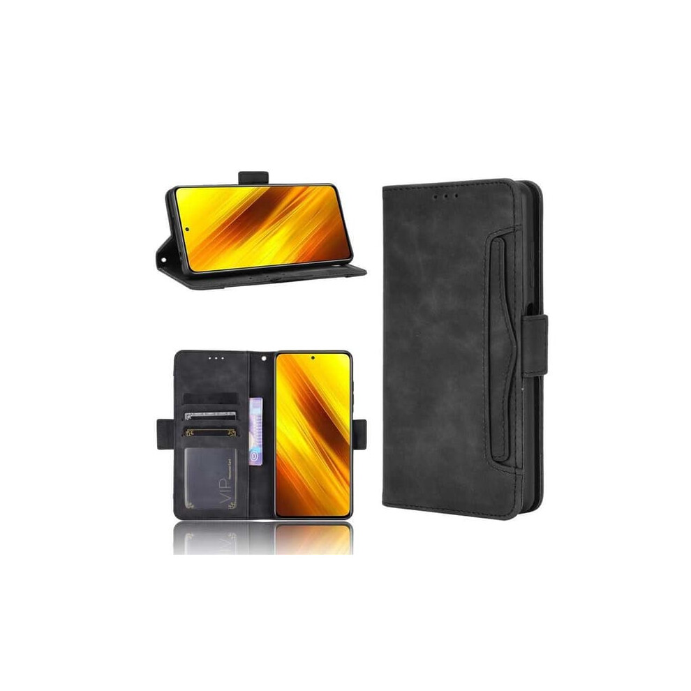 Xiaomi Poco X3 Nfc Wallet Case Pu Leather Black 940684210718