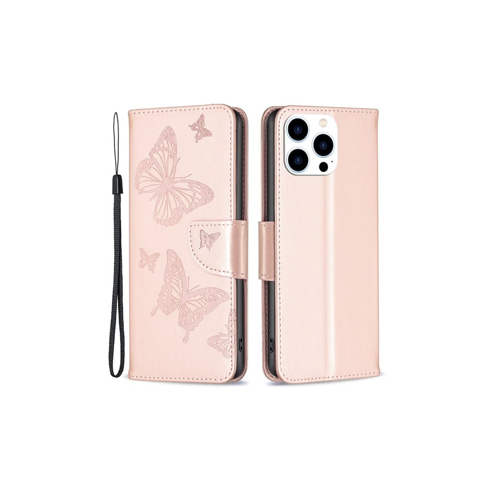 Iphone 16 Pro Max Case Butterfly Print Rose Gold 962029429005