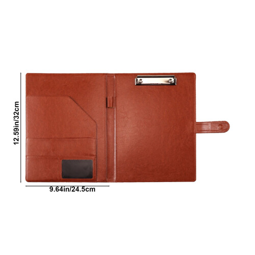 Professional padfolio with clipboard and faux leather 1
