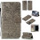 Samsung Galaxy A41 flower wallet case grey 1