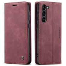 CaseMe slim wallet case for Samsung Galaxy S23 red