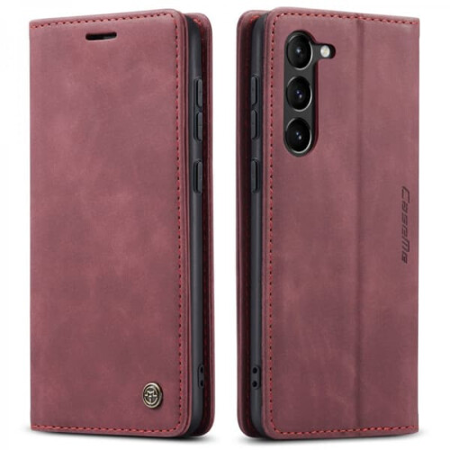 CaseMe slim wallet case for Samsung Galaxy S23 red