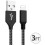 Καλώδιο φορτιστή USB 3FT, πλεγμένο από νάιλον καλώδιο γρήγορης φόρτισης και 1