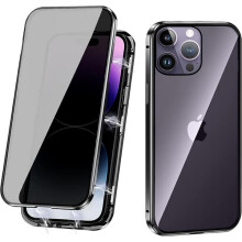 Cás príobháideachta dúbailte maighnéadach atá comhoiriúnach le Samsung S21ultra dubh dubh